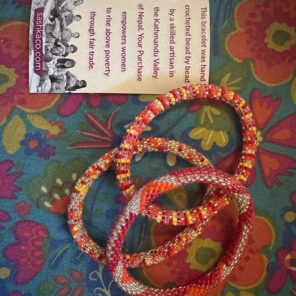 Handcrafted Multicolor Beaded Bracelet Set